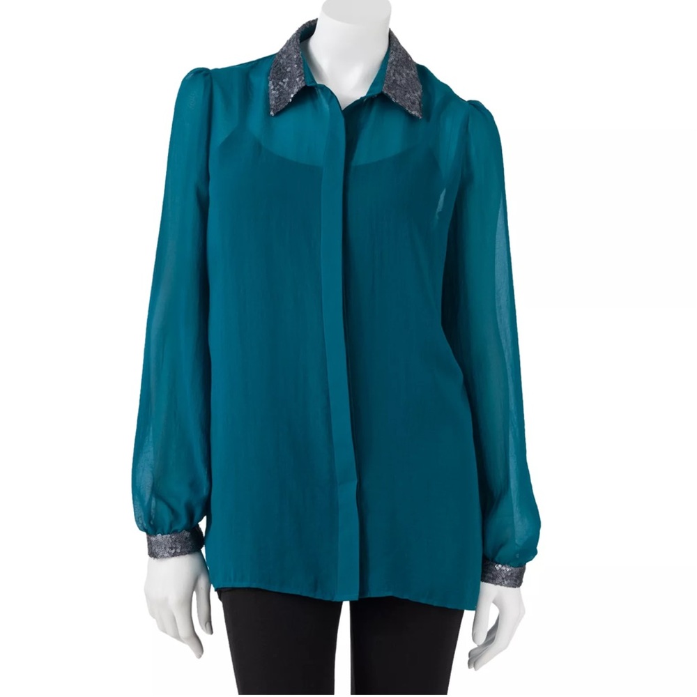APT 9 Long sleeve blouse L